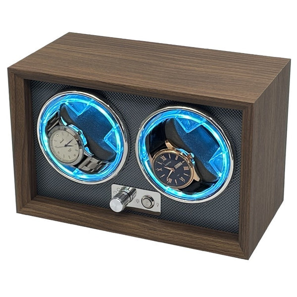 Remontoir de Montres Automatiques – Coffret de Luxe en Bois avec Rotation Silencieuse et Alimentation USB